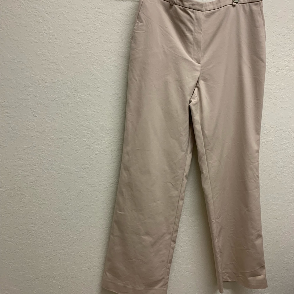 Talbots petite stretch beige pants size 10